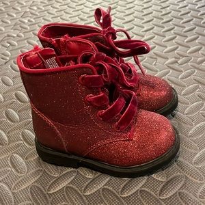 Toddler red boots
